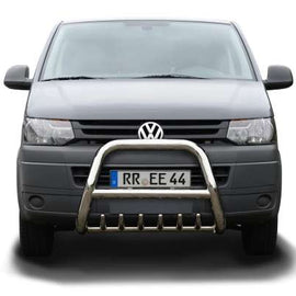 Edelstahl Frontschutzbügel mit Unterfahrschutz passend für VW T5 (2003-2015)