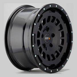 TWIN-MONOTUBE-PROJEKT-AT 8x17 ZOLL IN SEIDENMATT SCHWARZ, KONKAV Für VW T5, T6, T6.1
