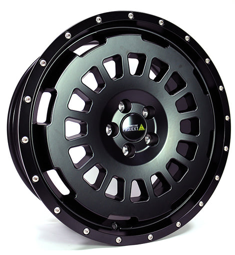 TWIN-MONOTUBE-PROJEKT-AT20-ZERO-BLK , 9x20 ZOLL IN SEIDENMATT-SCHWARZ OHNE RING Für VW T5, T6, T6.1
