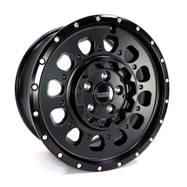 TWIN-MONOTUBE-PROJEKT-AT3-HD, 8,5x18 ZOLL IN SEIDENMATT-SCHWARZ HEAVY-DUTY SCHWERLAST VERSION speziell für VW T5, T6, T6.1