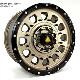 TWIN-MONOTUBE-PROJEKT-AT3 ALLTERRAIN FELGE IN 17 ZOLL INKL. AUSTAUSCHB. SCHUTZRING IN TERRA Für VW T5, T6, T6.1
