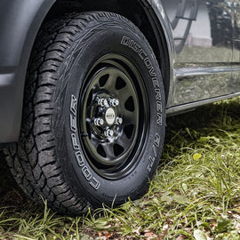DOTZ Dakar Stahlfelge 7×16″ ET35  5×120  Schwarz VW Bus T5 T6