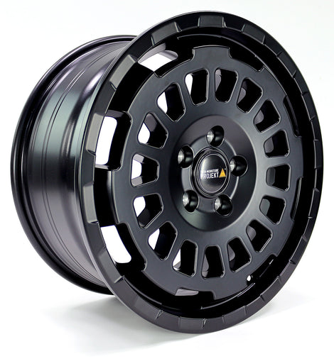 TWIN-MONOTUBE-PROJEKT-AT-MONOBLOC KONKAVE ALLTERRAIN FELGE 8x17 ZOLL IN SEIDENMATT-SCHWARZ FÜR VW T5, T6, T6.1